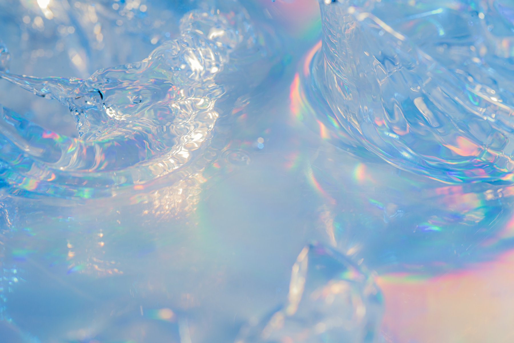 Abstract Glass with Calm Water